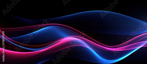 futuristic colorful light waves