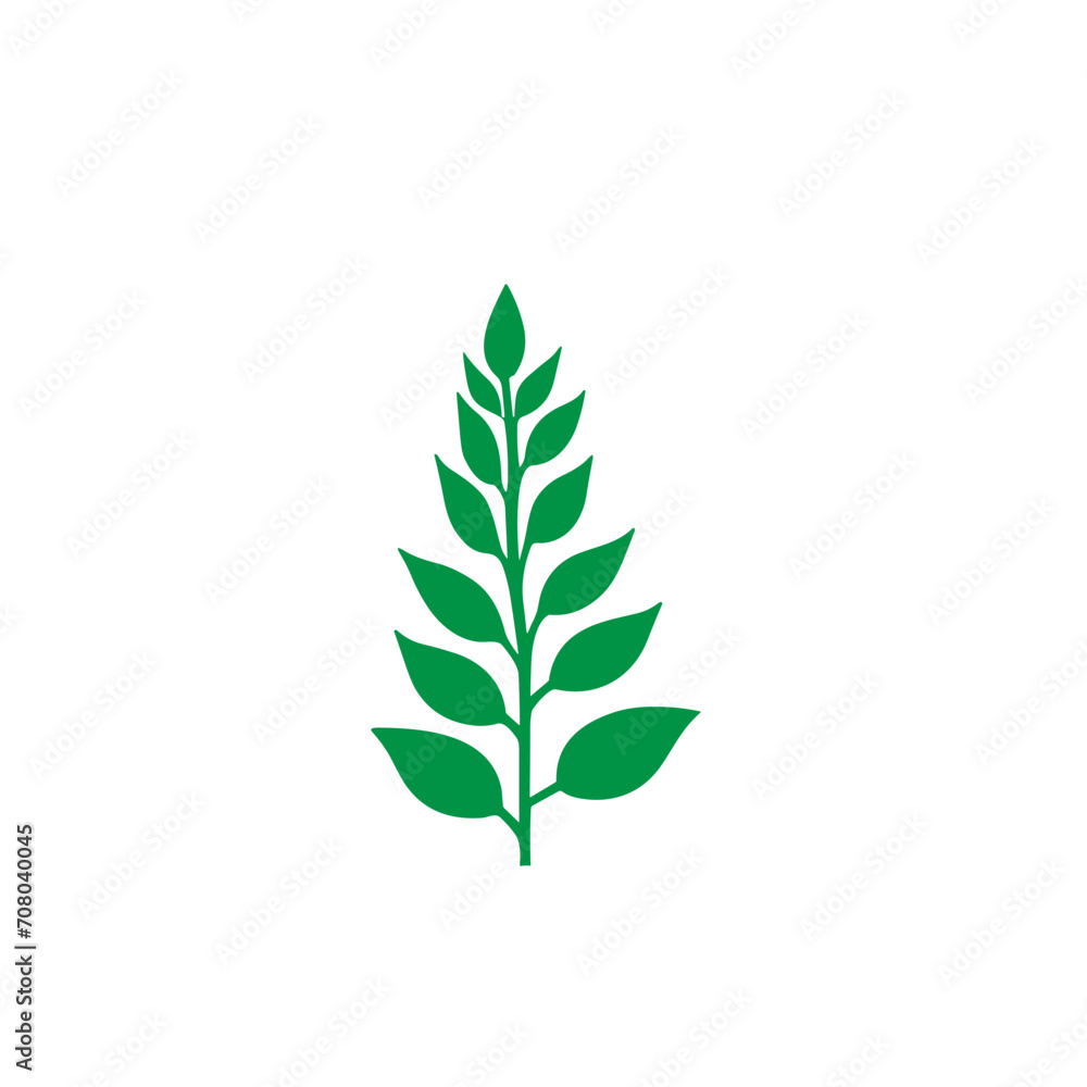 tree and bushes vector