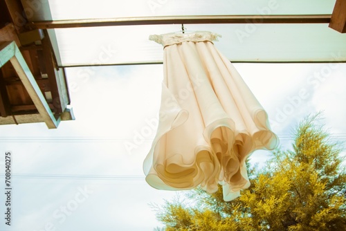 Wedding Dress Flying