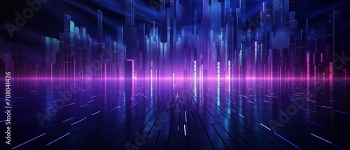 abstract technology code purple background