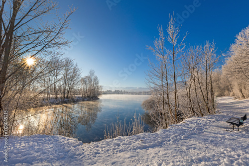 Ortwang - See - Allgäu - Eis - Frost - Raureif - Winter © Dozey