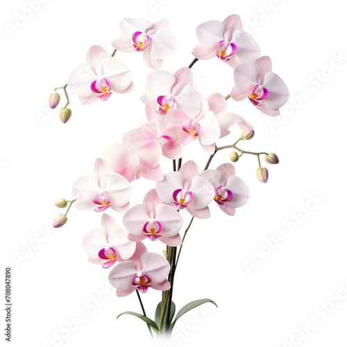  bouquet of Cattleya Orchids in white and pink.Mature charm.