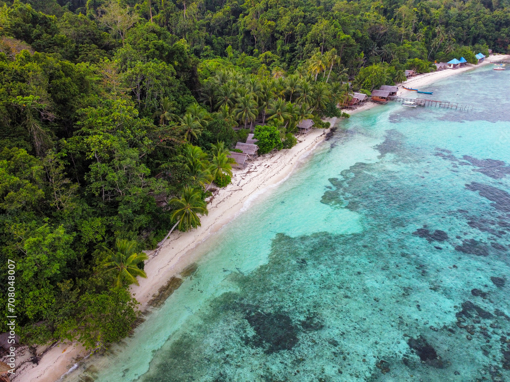 Raja Ampat view from a Drone, Indonesia. Raja Ampat view from a Drone, Indonesia.