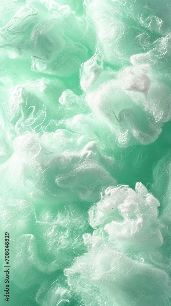 Mint green fluffy cotton candy background, soft pastel fresh color sweet candyfloss, abstract blurred dessert texture background. Mint green fluffy cotton candy background, soft pastel fresh color sweet candyfloss, abstract blurred dessert texture background.