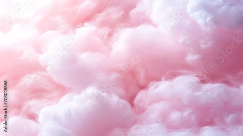 Colorful cotton candy in soft pastel color background, trend color of the year, coral and purple background, cotton candy texture.