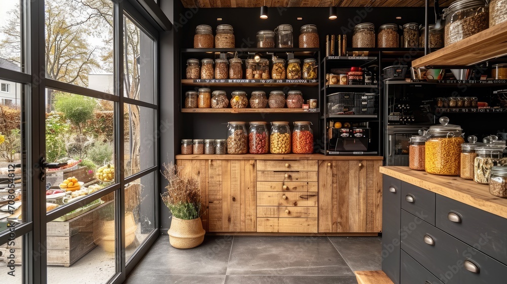 Fototapeta premium Modern Eco Pantry Style