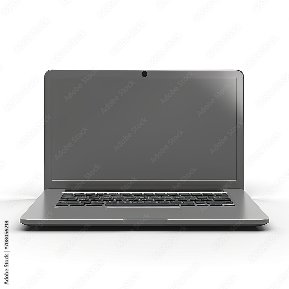 Laptop mockup on a white background Laptop mockup on a white background
