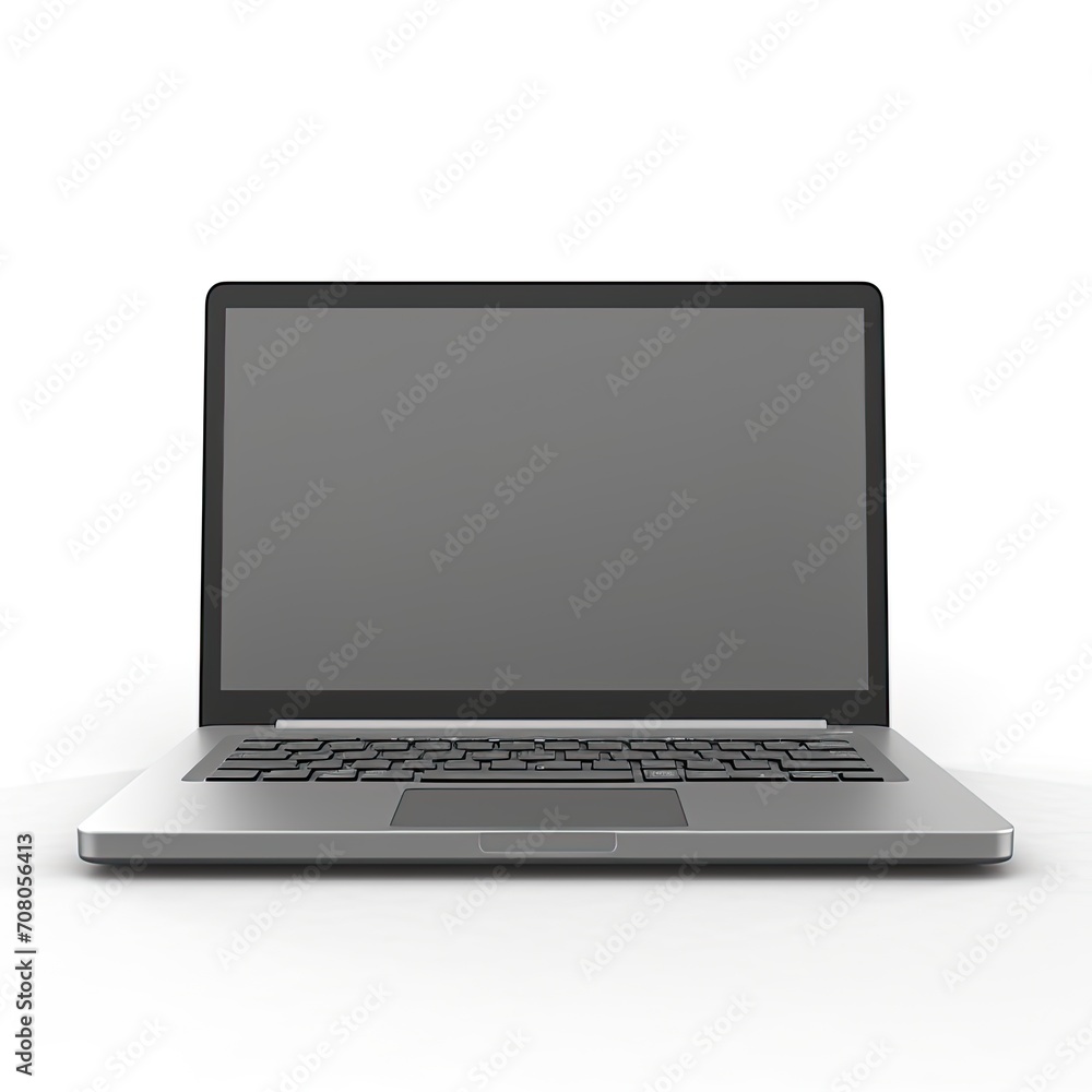 Laptop mockup on a white background Laptop mockup on a white background
