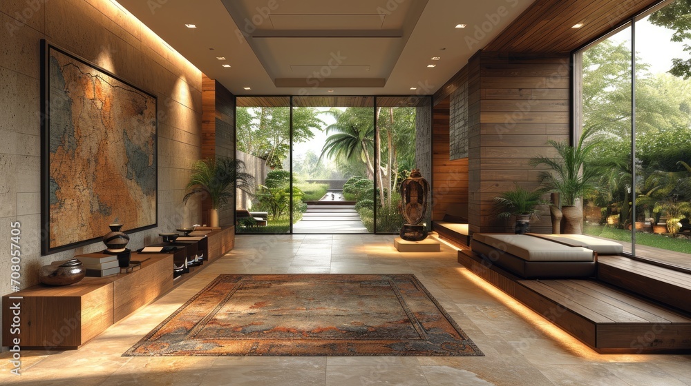 Fototapeta premium Rustic Modernity Hallway Style