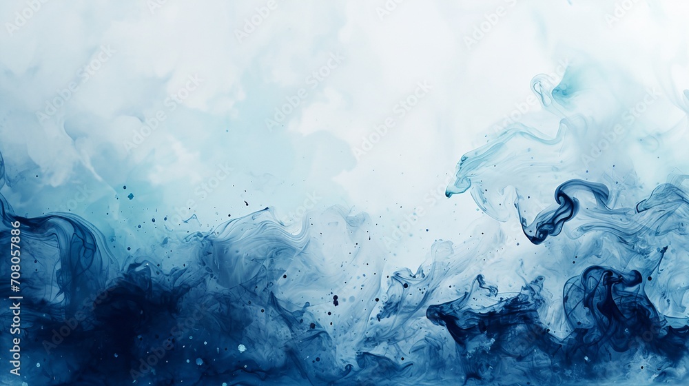 a blue and white background with water and bubbles in it