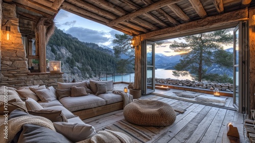 Rustic View Loggia Ambiance