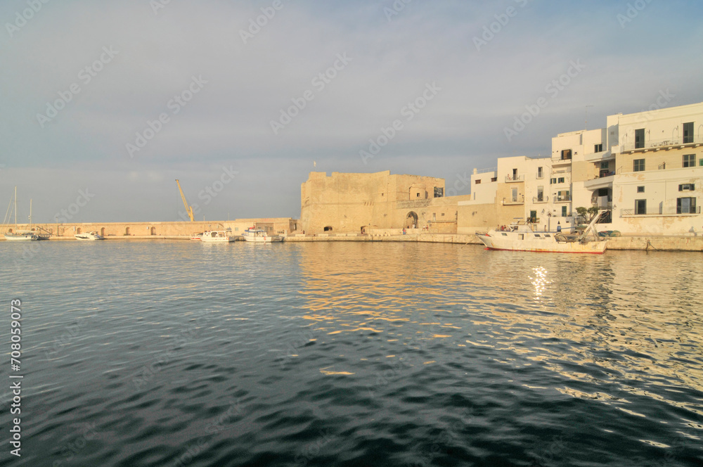 View of the harbour of the Italian city of Monopoli View of the harbour of the Italian city of Monopoli