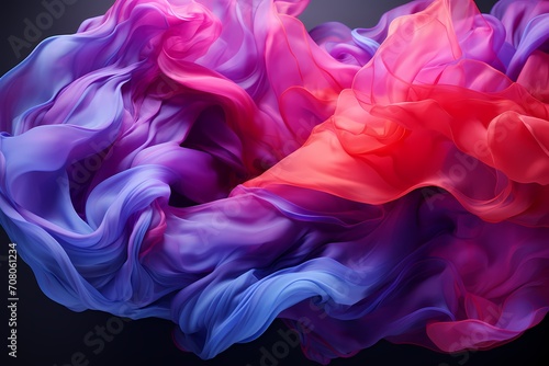 Abstract waves of deep indigo and vibrant magenta, captured in high definition to showcase the dynamic beauty of liquid colors for an extraordinary background texture