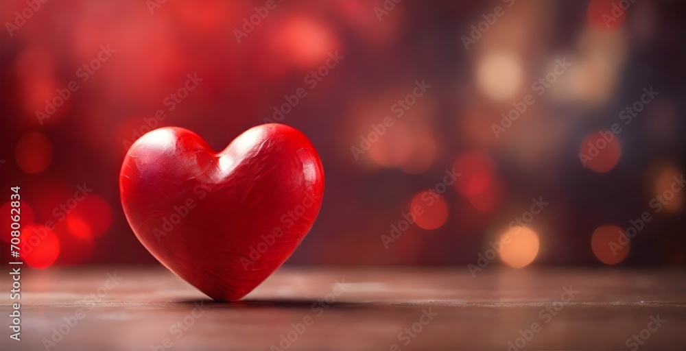 red heart on a wooden background red heart on a wooden background