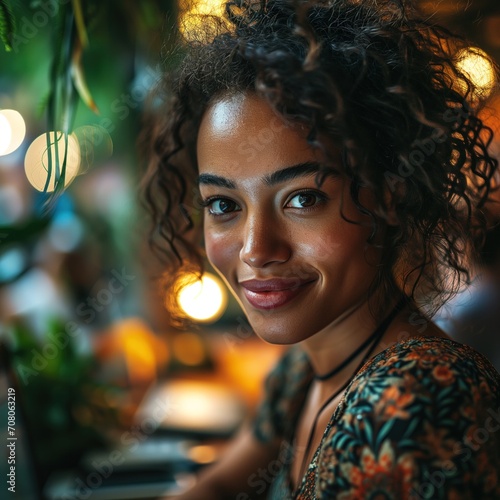 portrait of a smiling person in the office