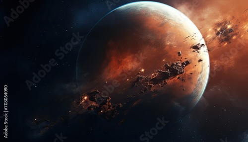 Alien planet background