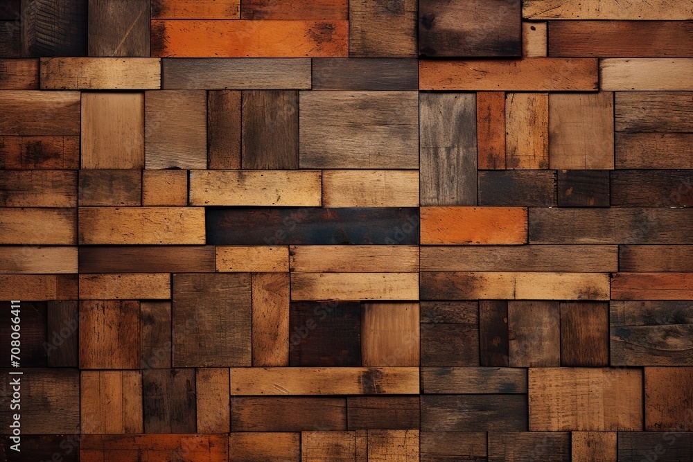 Obraz premium Brown wooden texture background
