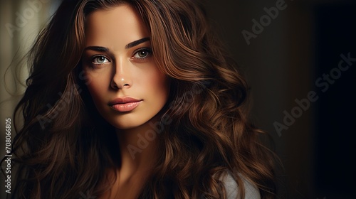 Wallpaper Mural An image of a stunning woman with lengthy hair. Torontodigital.ca