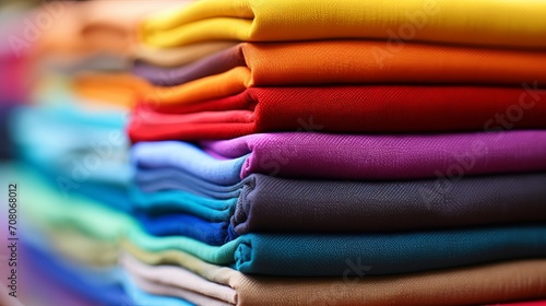 A group of vibrant fabrics juxtaposed with a vibrant background.