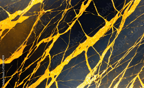 Gold-Black marble