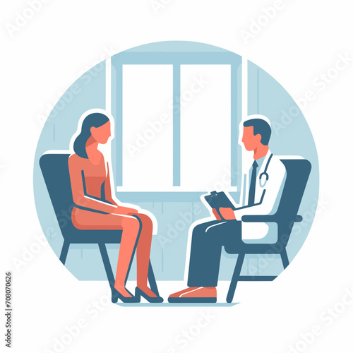 Man sitting at medical doctors office