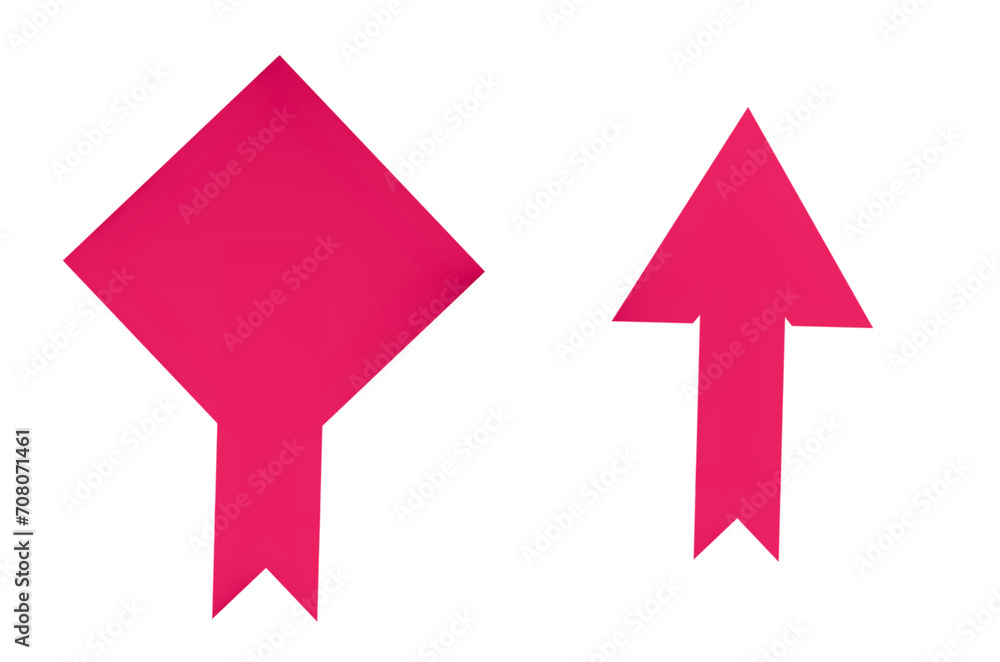 red and white arrows.Pink Arrows Direction Symbols. red and white arrows.Pink Arrows Direction Symbols.