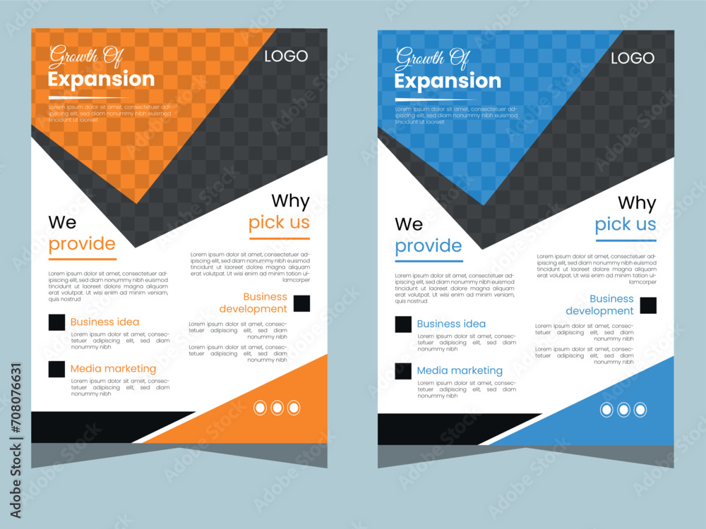 Company business flyer design template. Company business flyer design template.