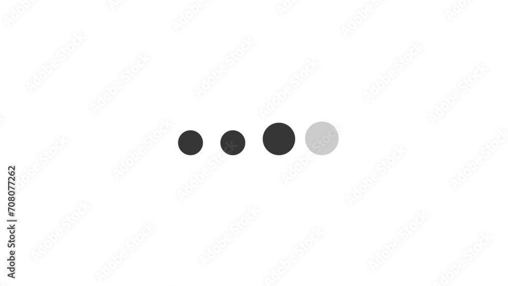 simple circle bigger and fade for loading animation, looping 4 dots motion graphic animation video simple circle bigger and fade for loading animation, looping 4 dots motion graphic animation video