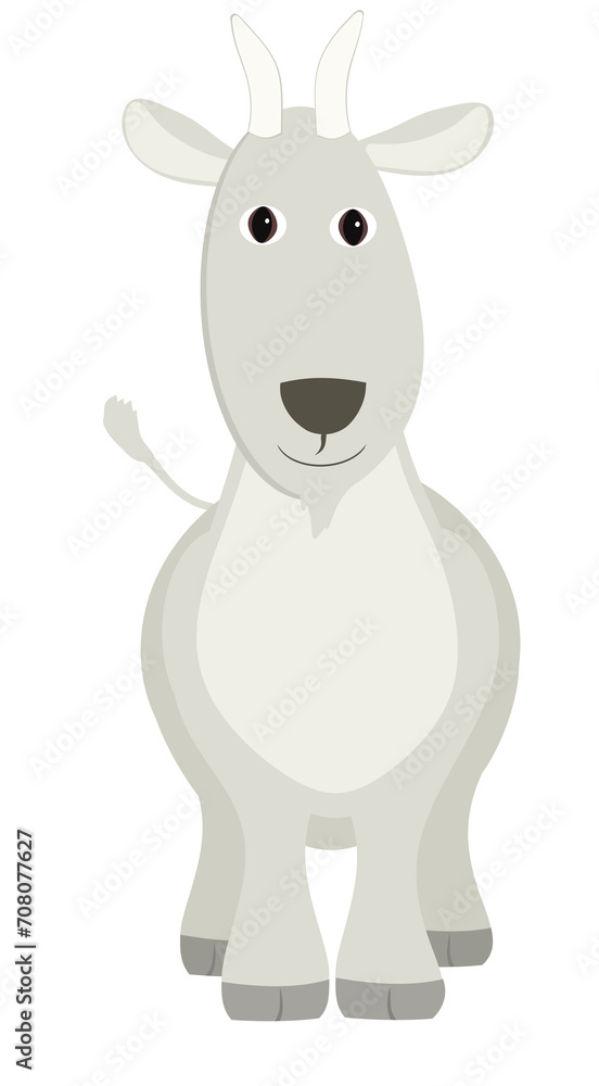 simple graphical drawing of a smiling goat cartoon simple graphical drawing of a smiling goat cartoon