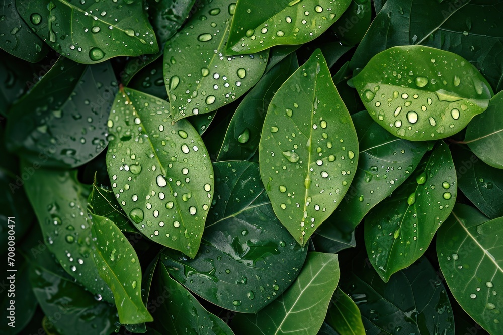 green leaf with drops green leaf with drops