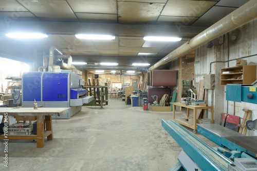 interior view of a carpentry industry