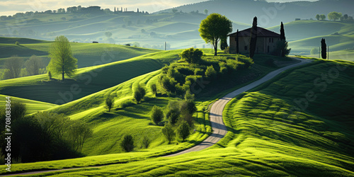 Iatalian landscapes of gree...