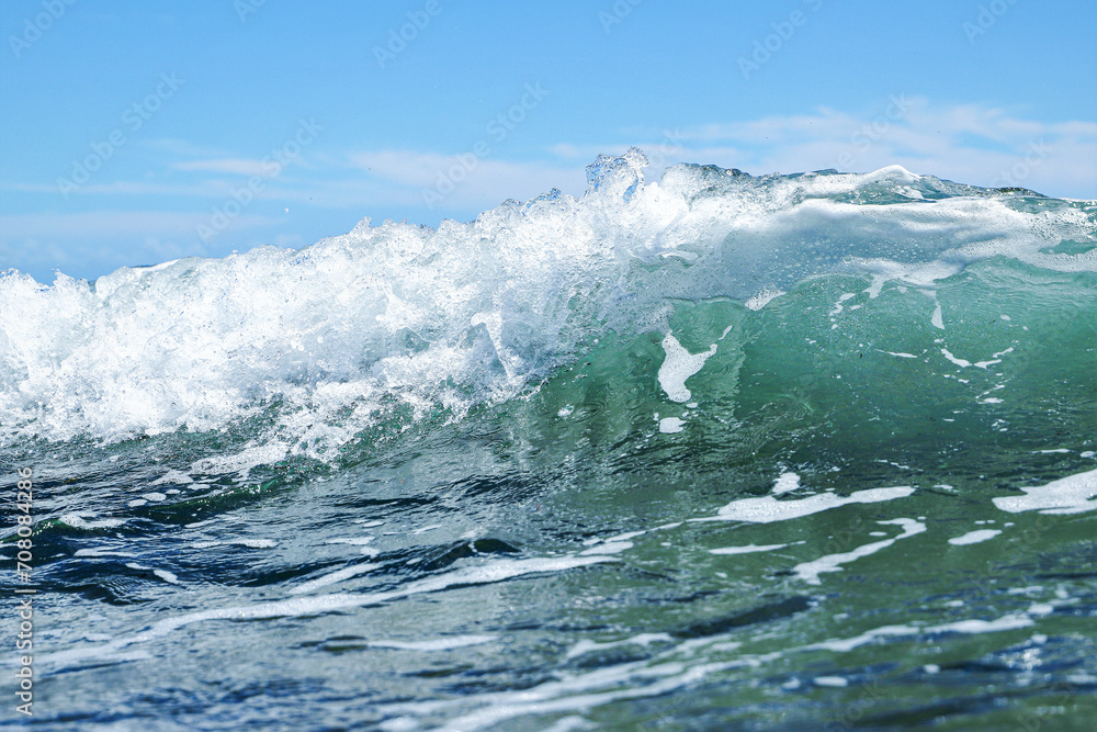 waves on the sea. water splash in the sea
