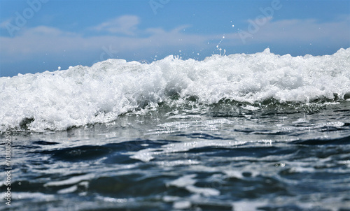 Fototapeta Naklejka Na Ścianę i Meble -  wave of the sea. water splash in the sea