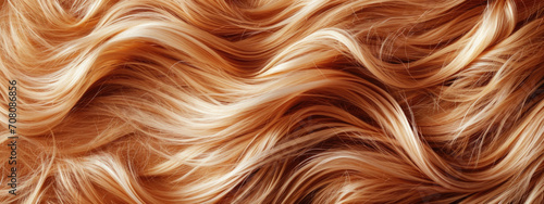 Blonde Curls  Artistic Spirals of Light Hair in a Dynamic Flow