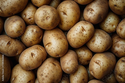 potatoes on a wooden table