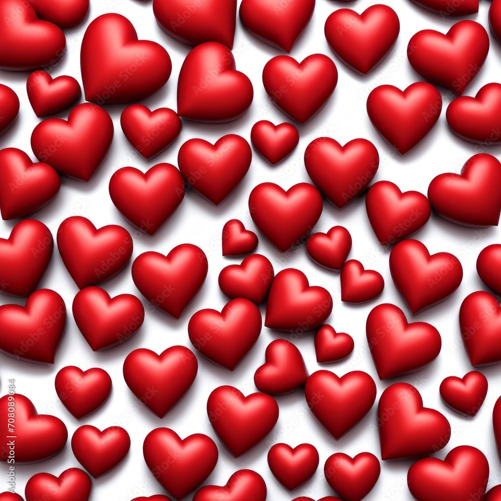 Red glossy shiny heart shape isolated on color background with reflection effect Red glossy shiny heart shape isolated on color background with reflection effect