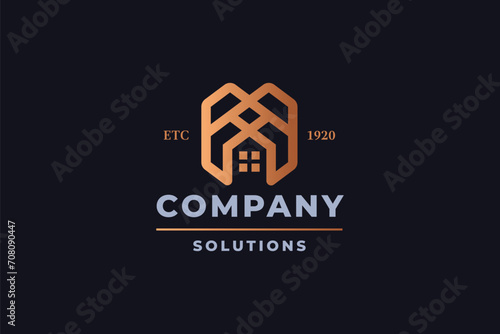 Moderno Real Estate Letter M Logo
