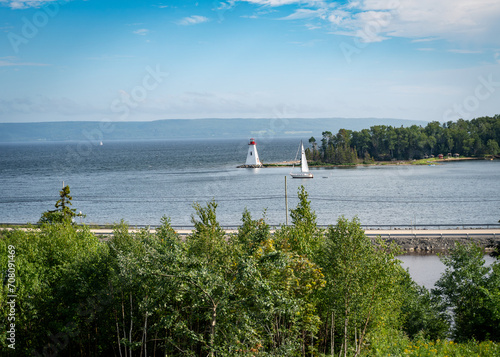 The Kidston Island Lighthouse is a lighthouse on Kidston Island, located in the Bras d'Or lakes, in Baddeck, Nova Scotia.