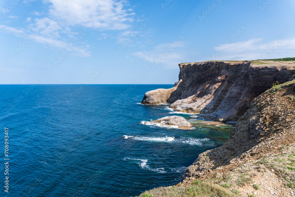 Cape St George on the Port au Port Peninsula on southwest coast of Newfoundland in the province of Newfoundland and Labrador, Canada. Boutte du Cap Park.