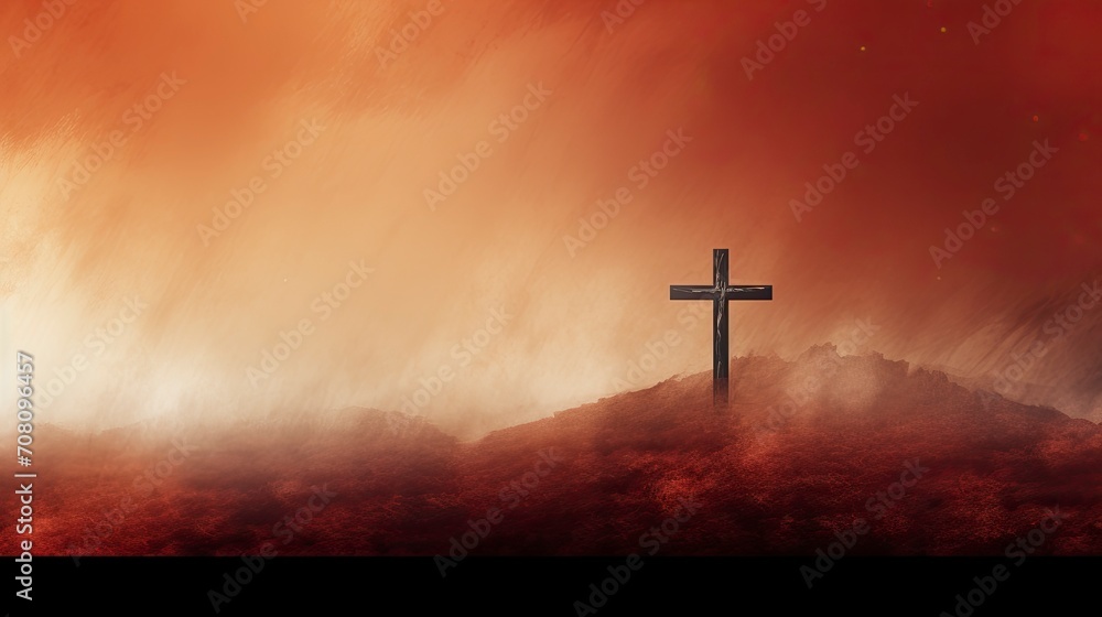 Good Friday background, copy space - generative ai Good Friday background, copy space - generative ai