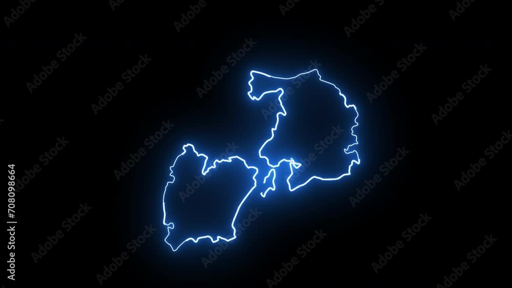 Wuxi city map animation in China with a glowing neon effect Wuxi city map animation in China with a glowing neon effect