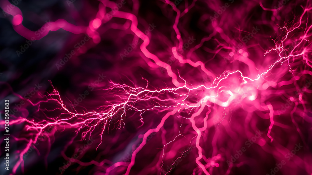 Abstract background of pink lightning