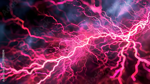 Abstract background of pink lightning © Sarah