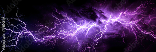Abstract background of purple lightning photo