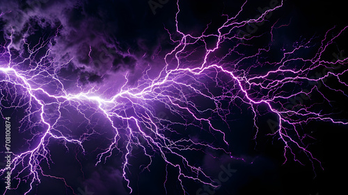 Abstract background of purple lightning