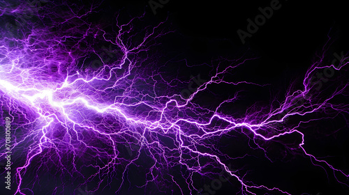 Abstract background of purple lightning