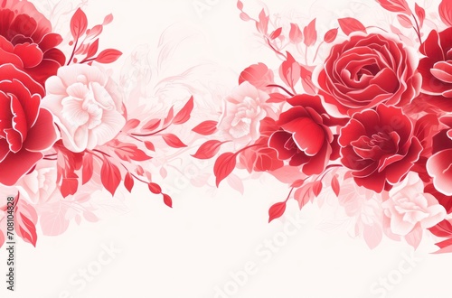 chinese lantern background with cherry blossom, chinese new year greeting background