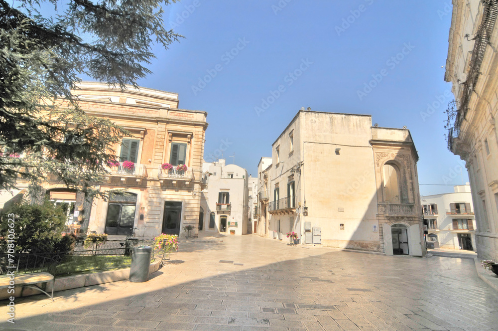 The white streets of the Italian town of Martina Franca