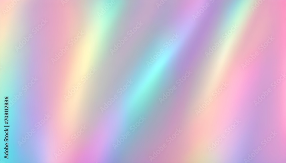 Fototapeta premium Bright pastel colors cute pink, sky blue, light yellow holographic gradient background design, wallpaper